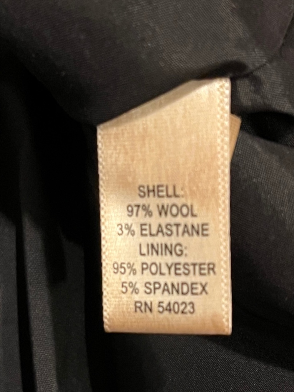 Vintage Banana Republic Black Wool Mini/Pencil Skirt 12 (Minor Flaw) - Picture 5 of 9